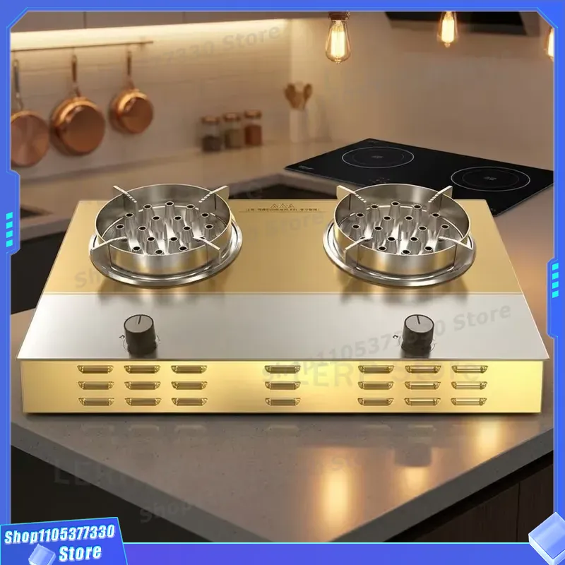 Kitchen Appliances Electric Stove - เตาไฟฟ้าแบบตั้งโต๊ะ 3000 วัตต์ หัวเตาคู่ พร้อมเอฟเฟกต์เปลวไฟพลาสม่า ควบคุมด้วยปุ่มหมุน
