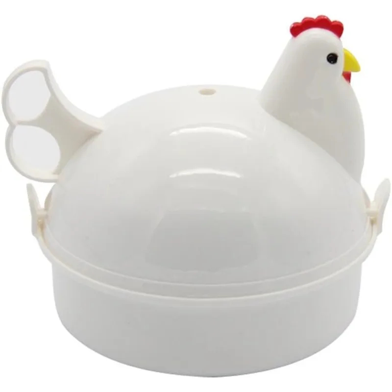 Kitchen Appliances For Home - เครื่องนึ่งไข่รูปไก่สำหรับไมโครเวฟ, นึ่งไข่ได้ 4 ฟอง, ทำจากอลูมิเนียมอัลลอยด์, อุปกรณ์ครัว