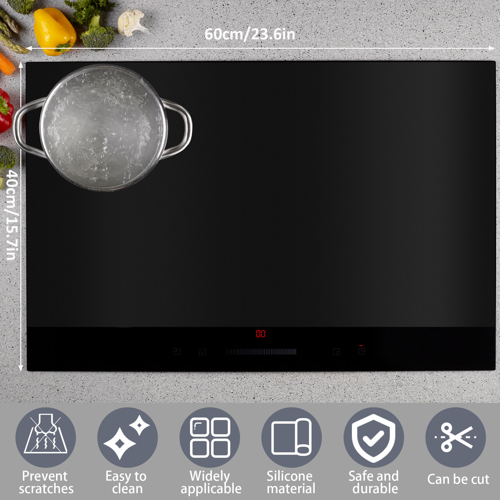 แผ่นซิลิโคนรองเตาไฟฟ้ากันลื่นแ - Kitchen Appliances Electric Stove บทวิจารณ์และราคา