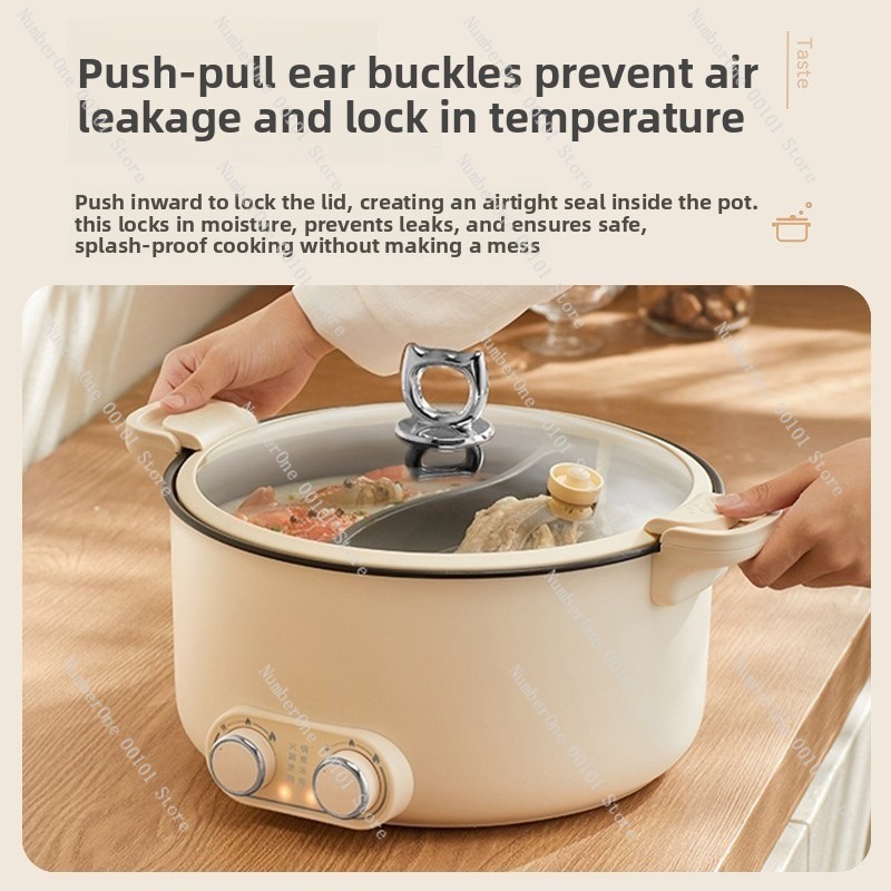 หม้อไฟฟ้าสองช่องขนาด 6 ลิตร 8  - Kitchen Appliances For Home บทวิจารณ์และราคา