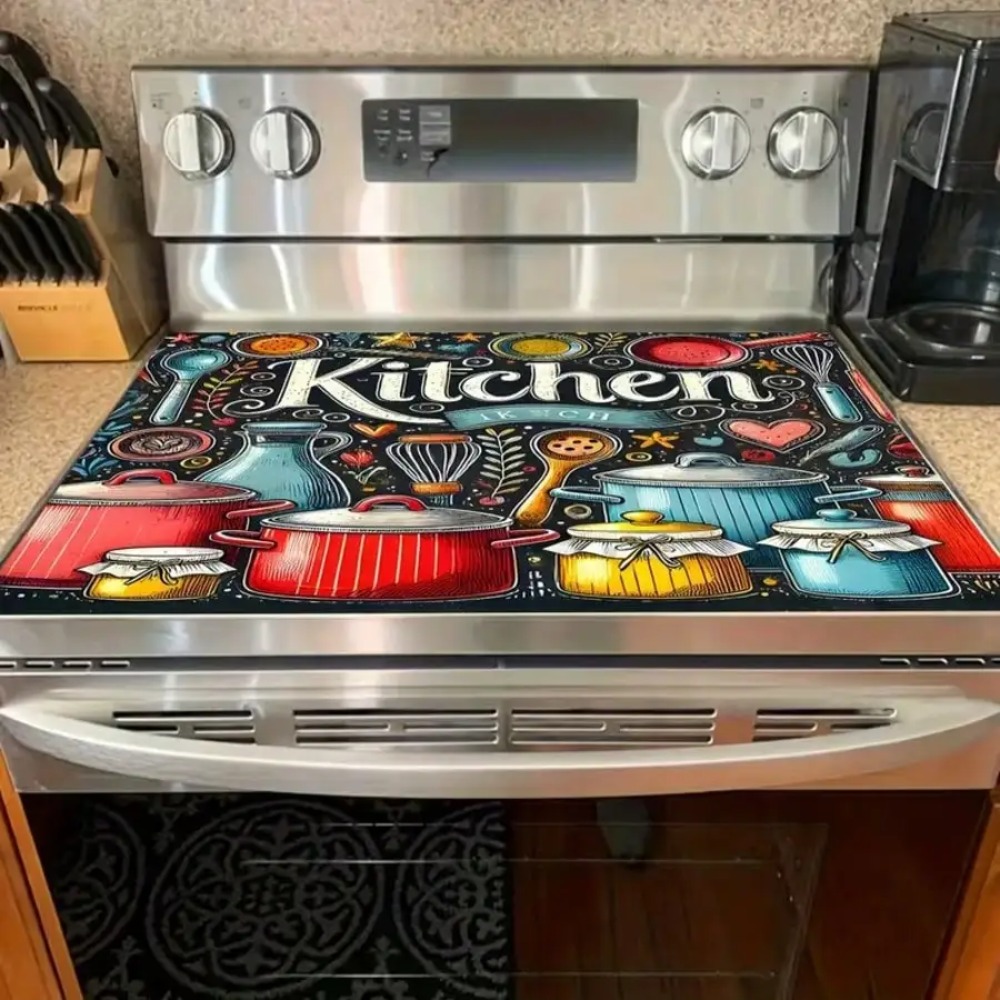ผ้าคลุมเตาในครัว 1 ชิ้น - ลายห - Kitchen Appliances Electric Stove บทวิจารณ์และราคา