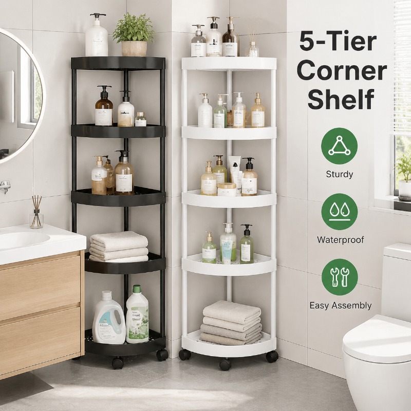 ชั้นวางของมุม 5 ชั้นแบบโมเดิร์ - Kitchen Appliances Best บทวิจารณ์และราคา